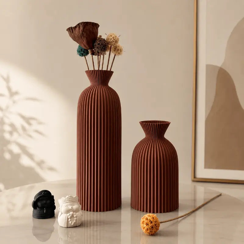 Riven Modern Decorative Vase Set – Sculptural Design for Stylish Interiors 0