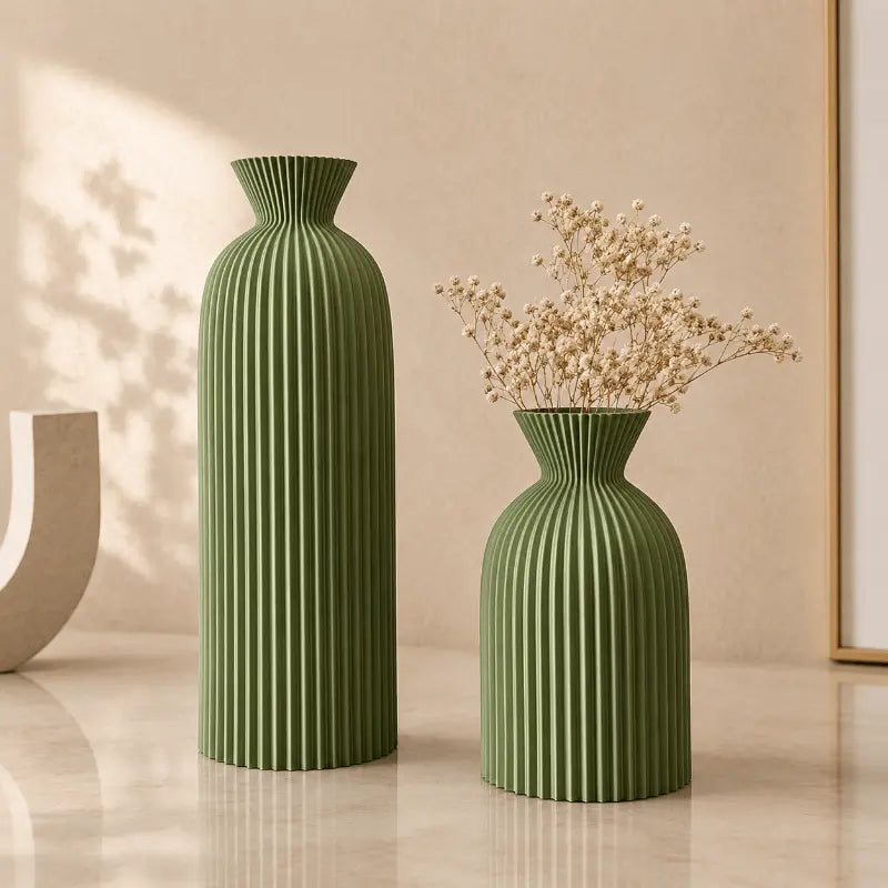 Riven Modern Decorative Vase Set – Sculptural Design for Stylish Interiors 1