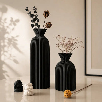 Riven Modern Decorative Vase Set – Sculptural Design for Stylish Interiors 3