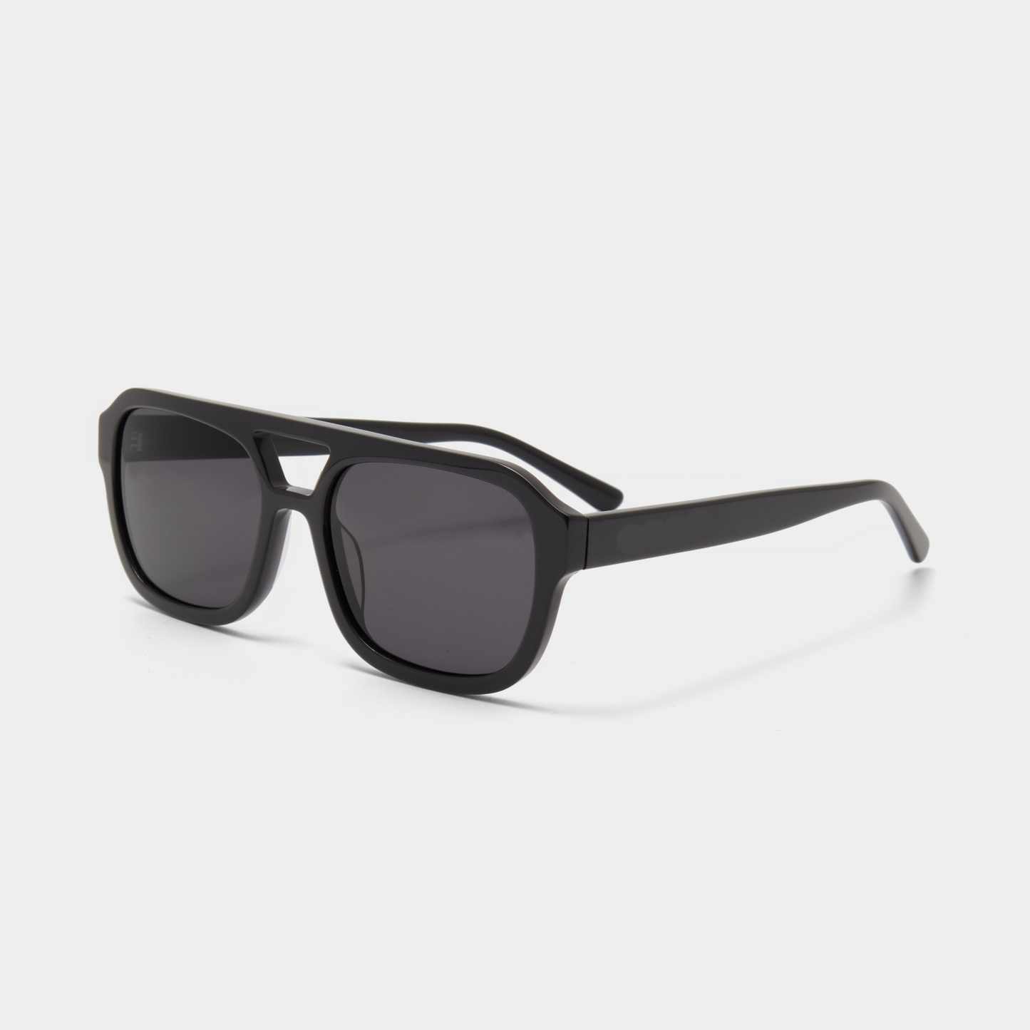 Riviera Unisex Sunglasses – Stylish Black Acetate Frame with UV Protection
