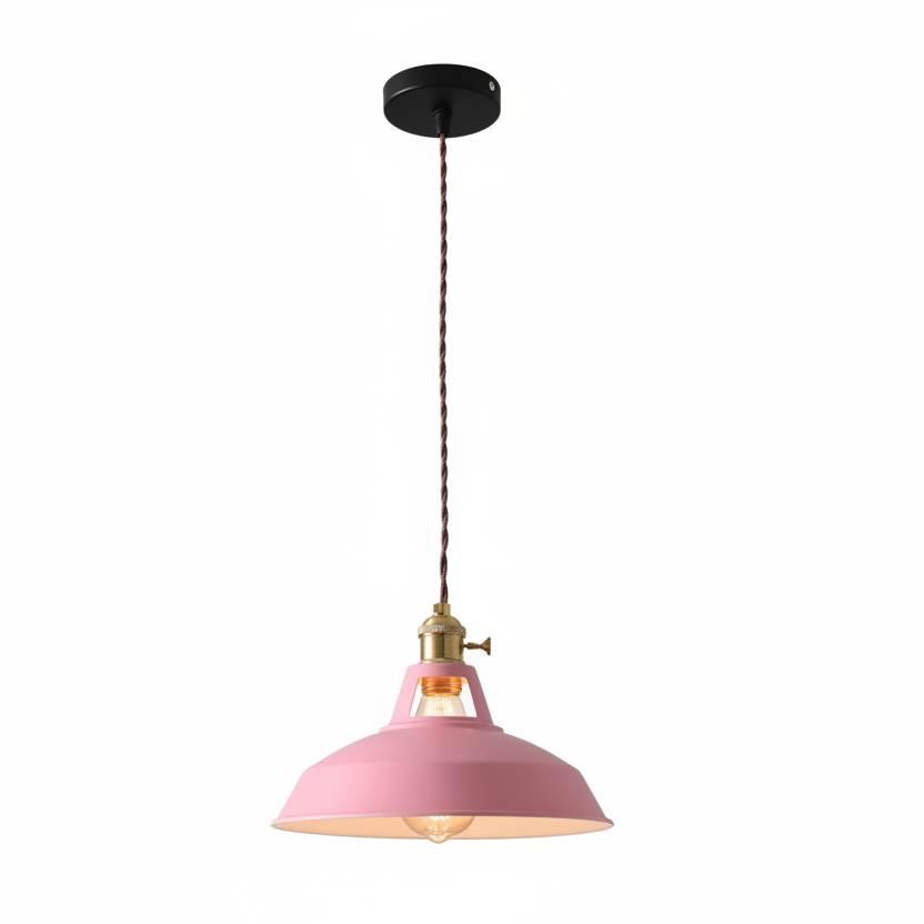 Ivy Industrial Colorful Pendant Light – Vibrant Design for Modern Spaces