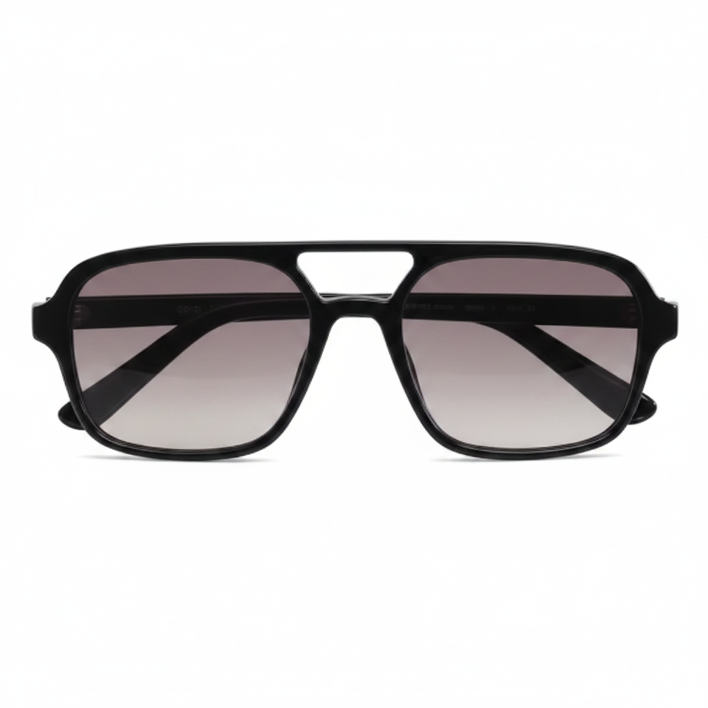 Riviera Unisex Sunglasses – Stylish Black Acetate Frame with UV Protection