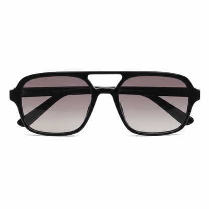 Riviera Unisex Sunglasses – Stylish Black Acetate Frame with UV Protection