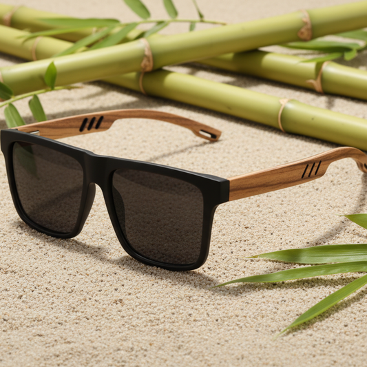 Bamboo Breeze Unisex Sunglasses – Lightweight UV400 Protection for Outdoor Fun