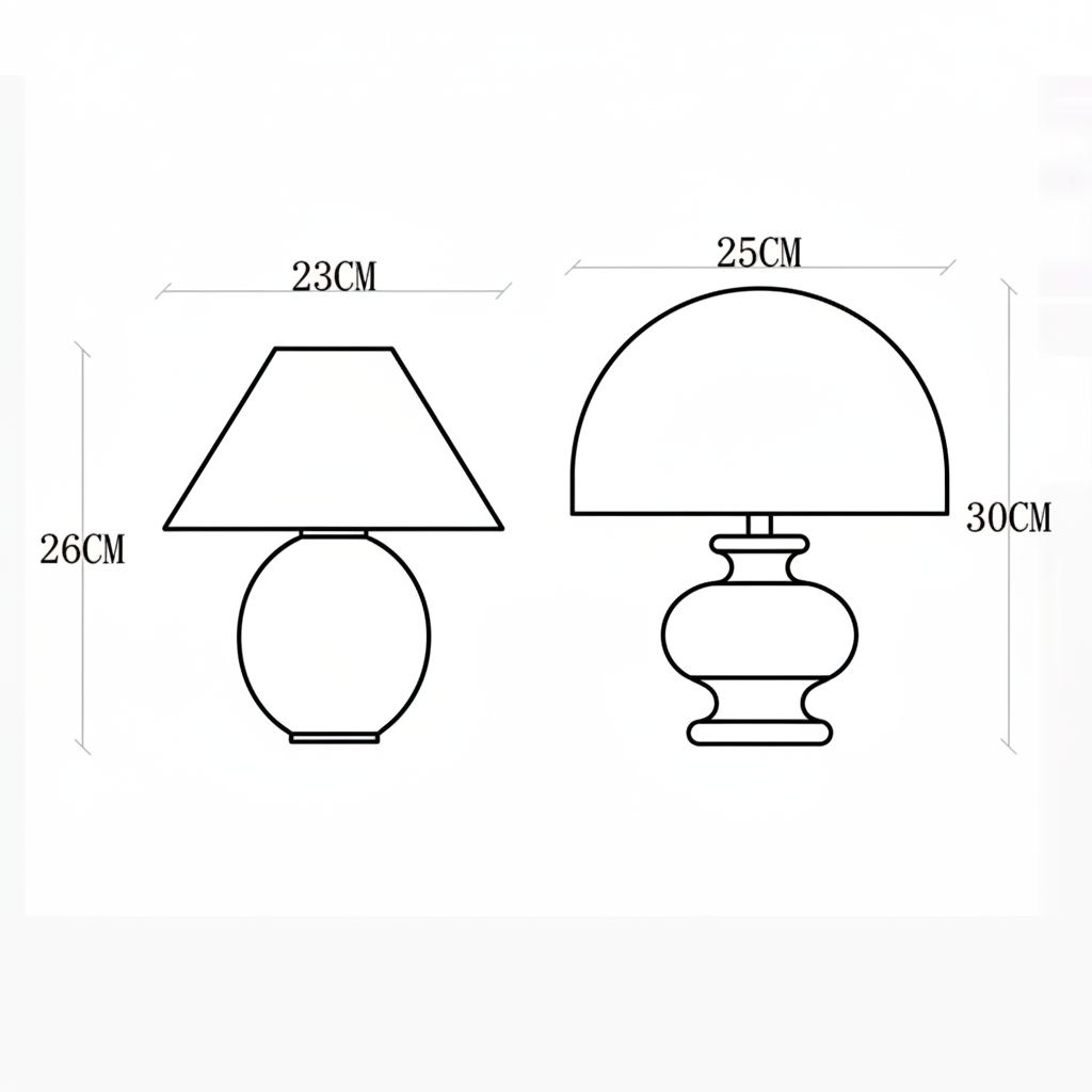 Ilara Vintage Bedroom Lamp – Elegant Solid Wood Design for Cozy Spaces