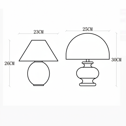 Ilara Vintage Bedroom Lamp – Elegant Solid Wood Design for Cozy Spaces