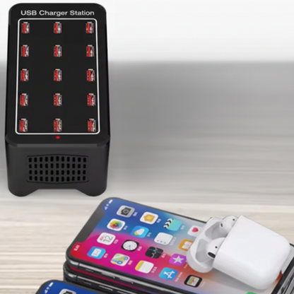 Voltic Multi-Port USB Charging Station – 200W Smart IC Power for Safe Device Charging