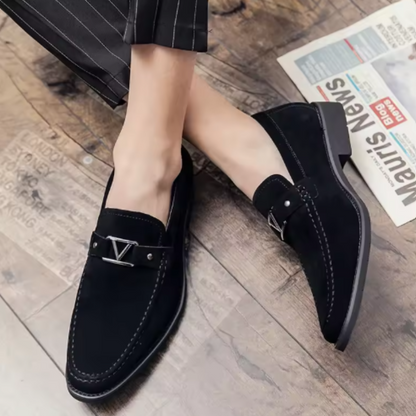 Bristol Men's Suede Loafers – Slip-On Comfort for Smart-Casual Wear