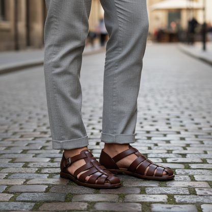 Maverick Men's Sandals – Closed-Toe Design for Comfortable Summer Wear