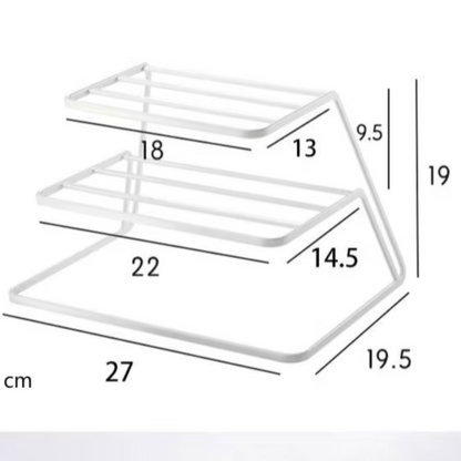 DuoTier Kitchen Stainless Steel Dish Rack – Two-Tier Design for Space-Saving Organization