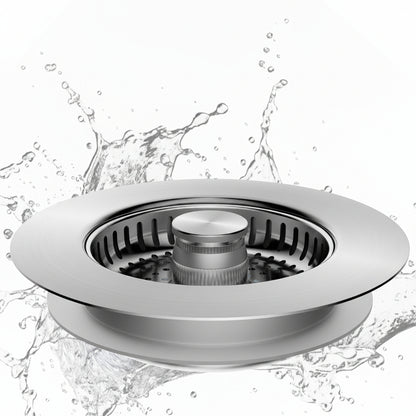 Sierra Kitchen Sink Strainer – Durable Stainless Steel 3-in-1 Design 0