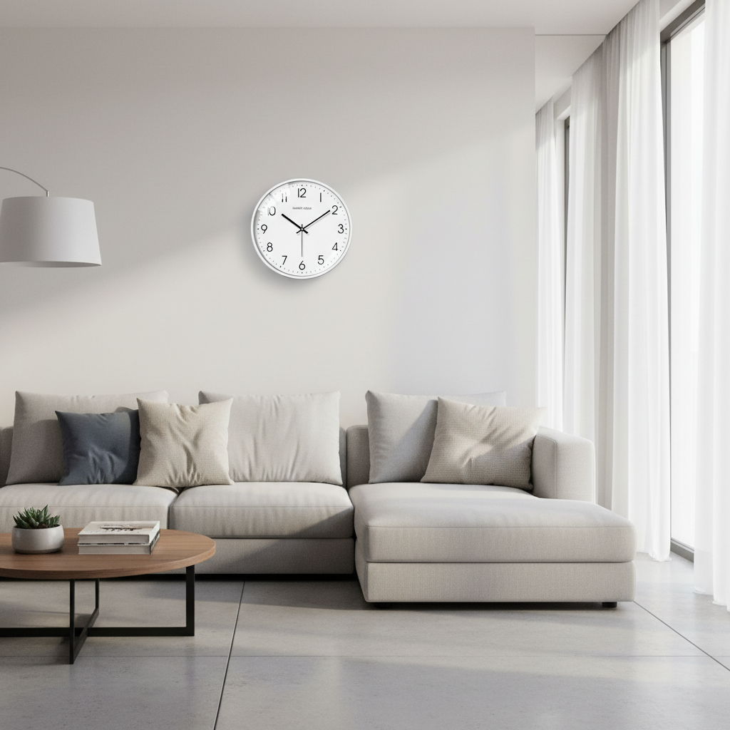 Silen Modern Wall Clock – Silent Quartz Movement for Peaceful Home Decor 1