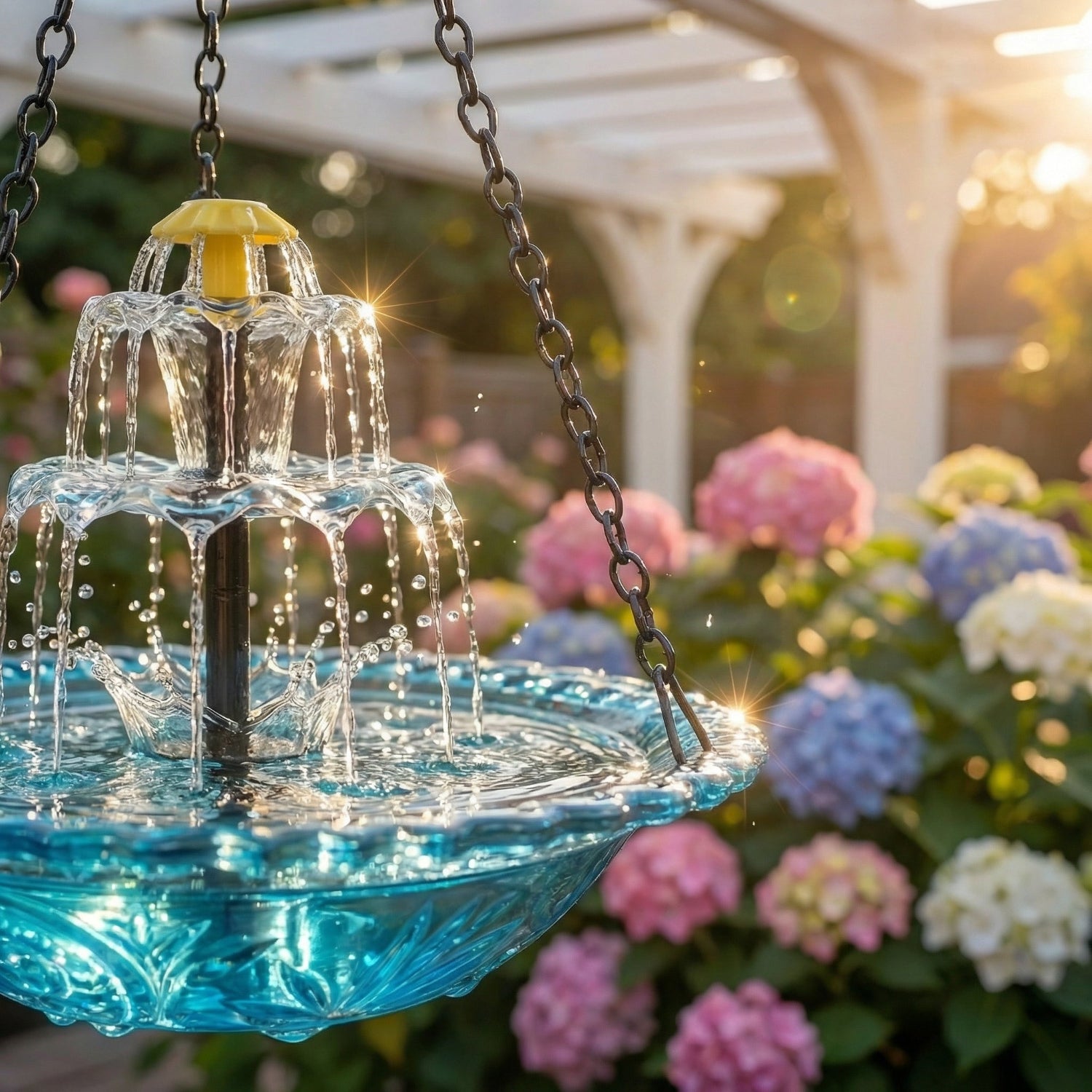 Solaris Outdoor Solar Water Fountain – Eco-Friendly Two-Stage Water Feature 5