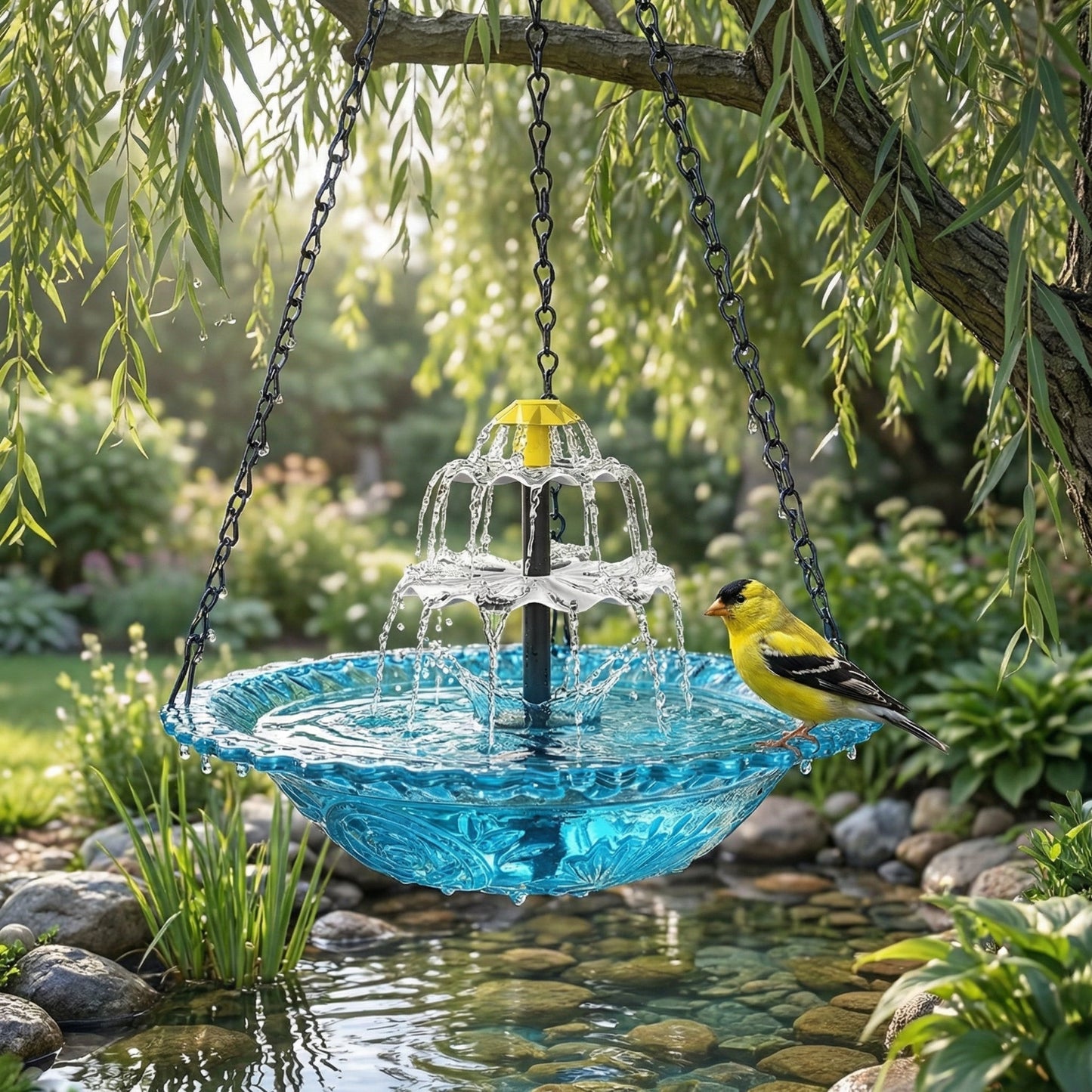 Solaris Outdoor Solar Water Fountain – Eco-Friendly Two-Stage Water Feature 6