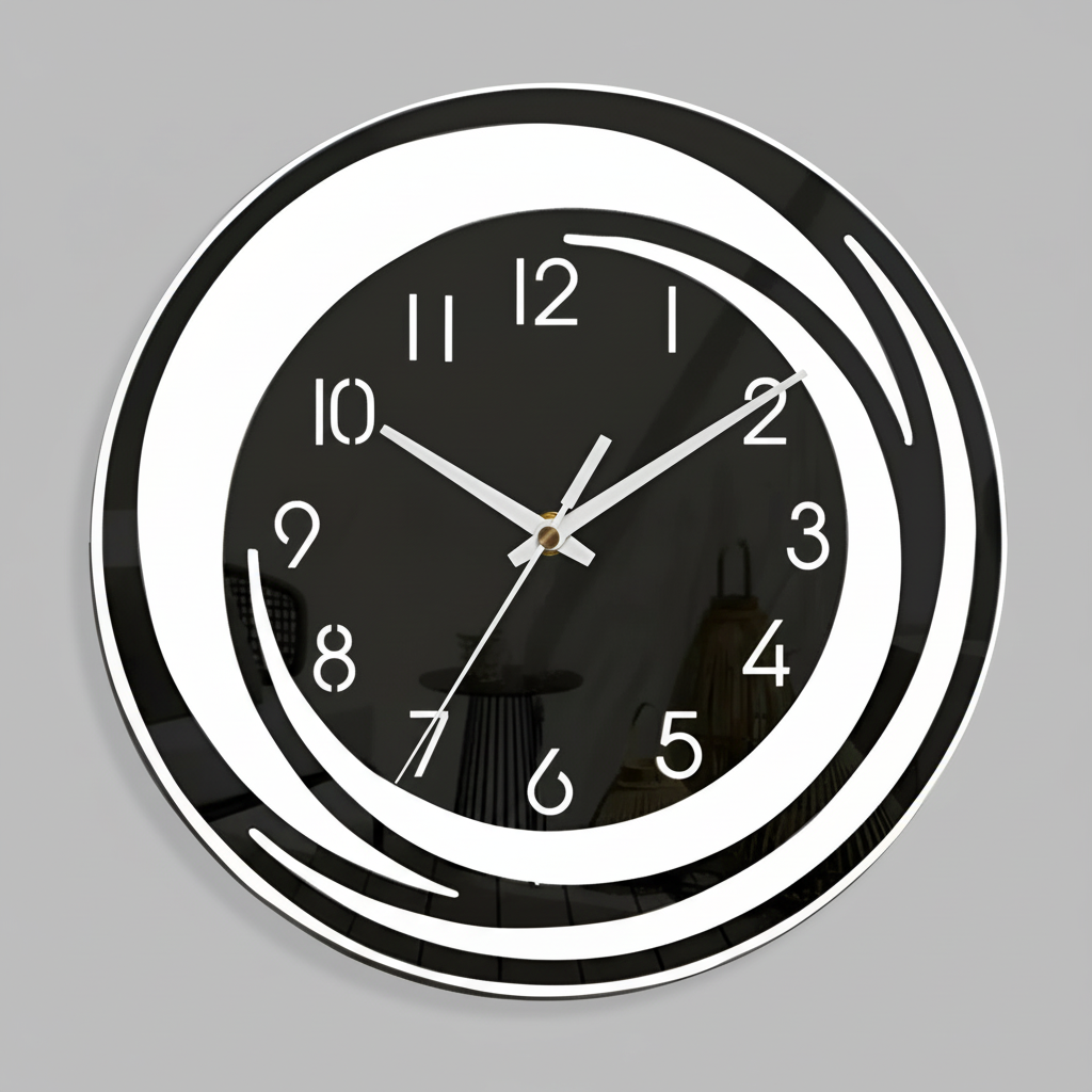 Sora Modern Wall Clock – Sleek Acrylic Design for Minimalist Spaces
