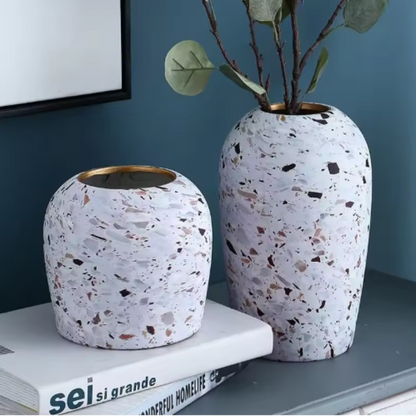 Terra Modern Ceramic Vase – Large Terrazzo Design for Stylish Home Accent 3