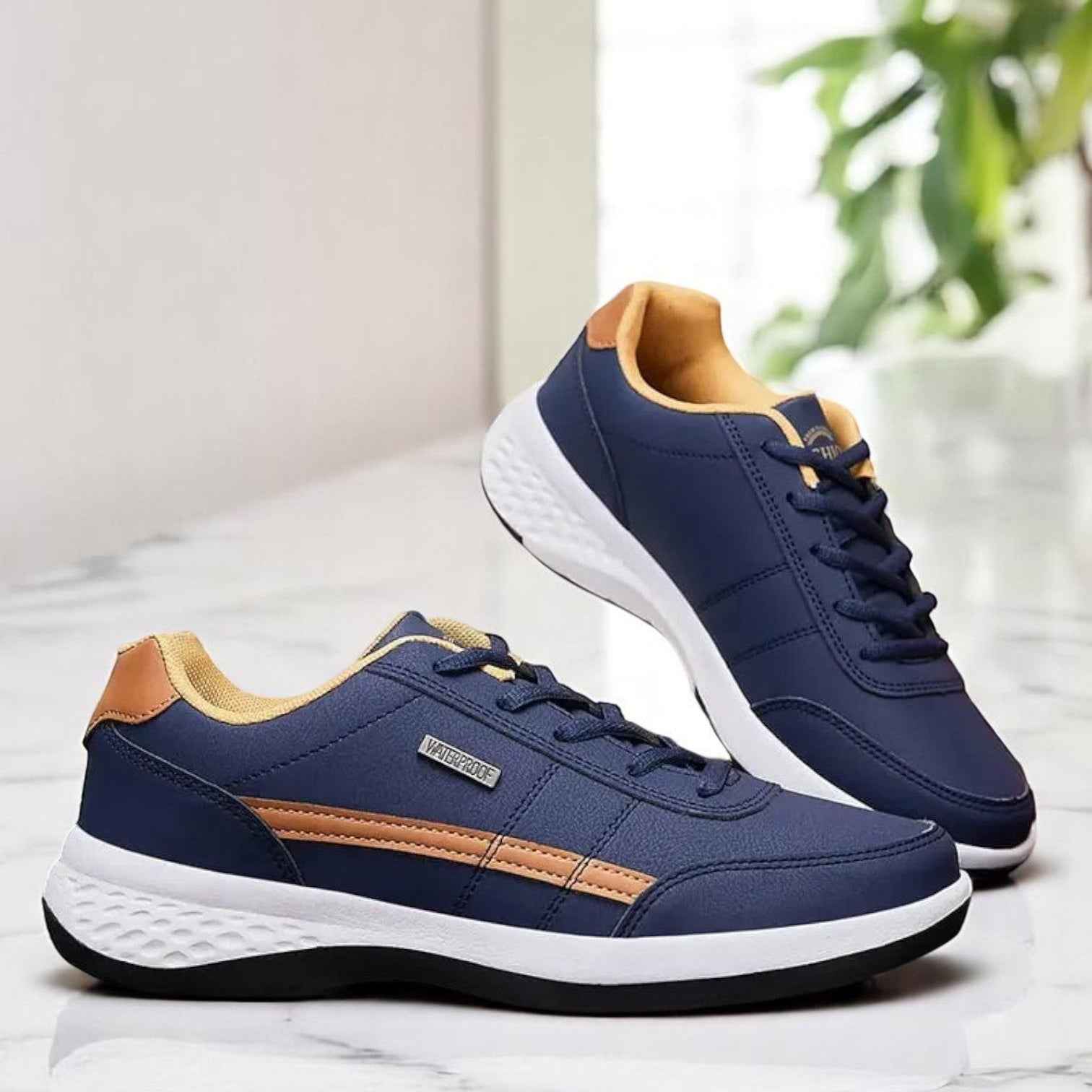 Theo Men's Waterproof Sneakers – Ergonomic Support for All-Day Comfort