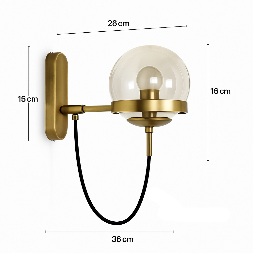 Vero Modern LED Wall Lamp – Elegant Glass Sconce Light for Stylish Home Ambiance 7
