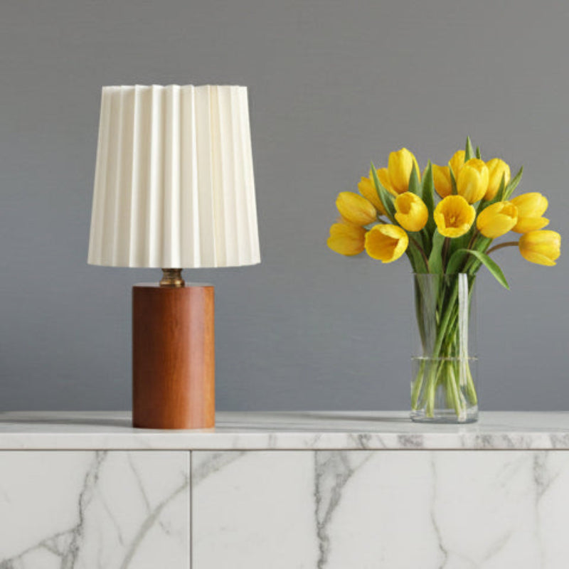 Helior Bedside Table Lamp – Modern Wood Design for Cozy Spaces