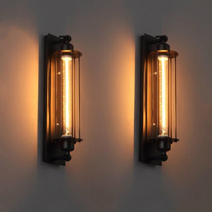 Eldric Black Vintage  Wall Light – Elegant Matte Black Design for Cozy Ambiance