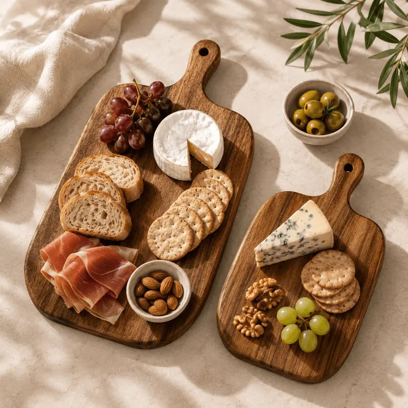 Wynwood Wooden Serving Board Set – Natural Grain Design for Versatile Entertaining 3